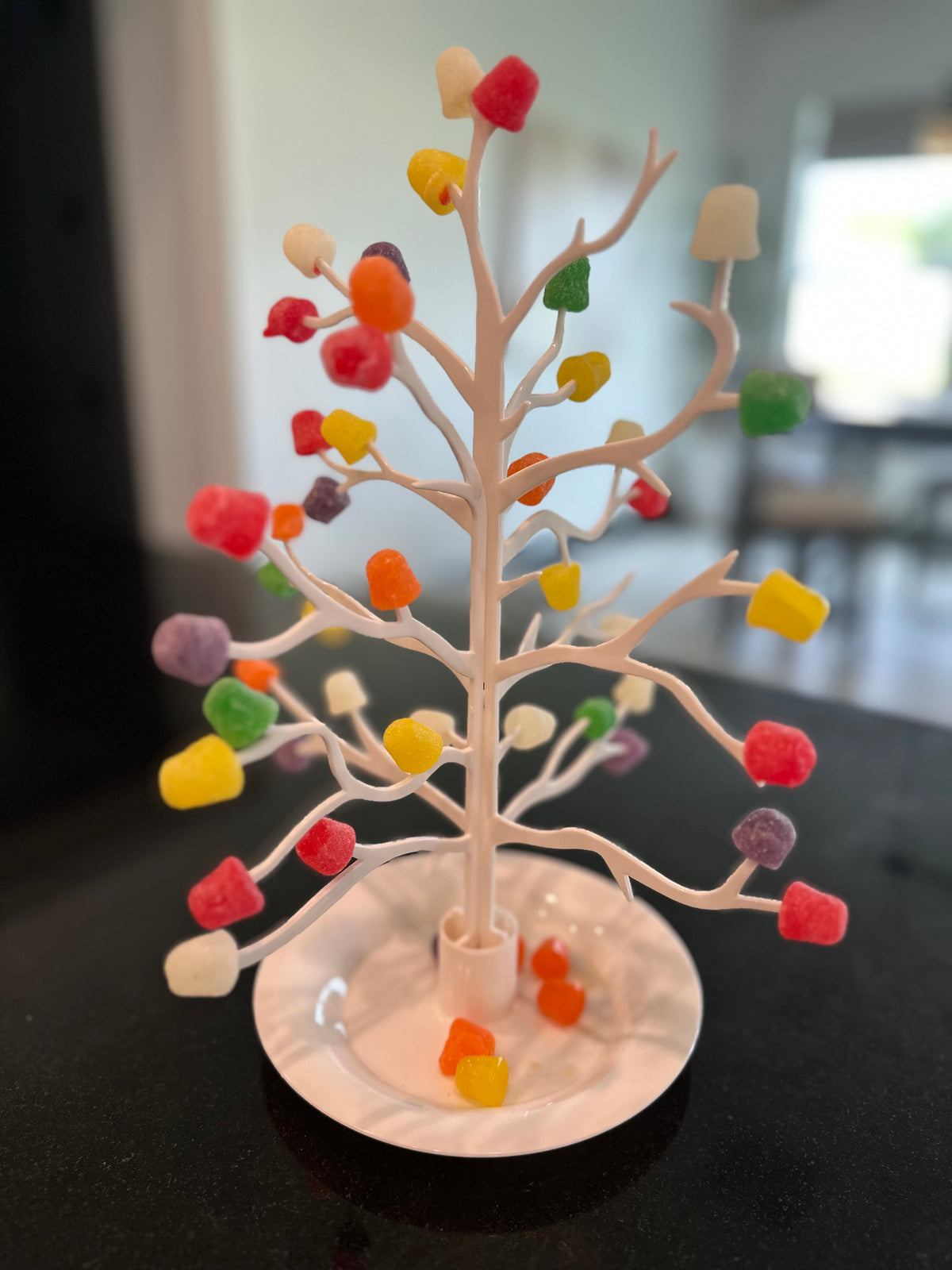 The Grateful Gumdrop Tree® Vintage 13" White Gumdrop Tree, 3-Piece Set, BPA-Free Plastic (Gumdrops Not Included)