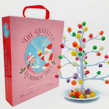 The Grateful Gumdrop Tree® Vintage 13" White Gumdrop Tree, 3-Piece Set, BPA-Free Plastic (Gumdrops Not Included)